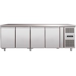 GASTRORAG /GN 3200 TN ECX Холодильник-рабочий стол, -2...+8оС, 450 л, 3 дверцы, 3 полки-решетки GN 1/1 с направляющими, столешница с бортом, снаружи - нерж.сталь 304/430, внутри - алюминий
