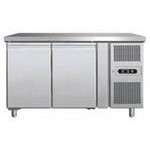 GASTRORAG (13)/SNACK 2100 TN ECX Холодильник-рабочий стол, -2...+8оС, 250 л, 2 дверцы, 2 полки-решетки с направляющими, столешница без борта, снаружи - нерж.сталь 304/430, внутри - алюминий