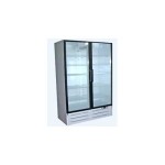 ШХС Эльтон 1,12 Шкаф холодильный (0, +7)С, V=1120л/1100л., 2 стекл. двери,10 полок, принуд. охлаждение,площадь выкладки-3,50 м2,подсветка, 220В, 8,0 кВт ч/сутки, 150 кг, темп.окр. среды (+12... +35)C, R22